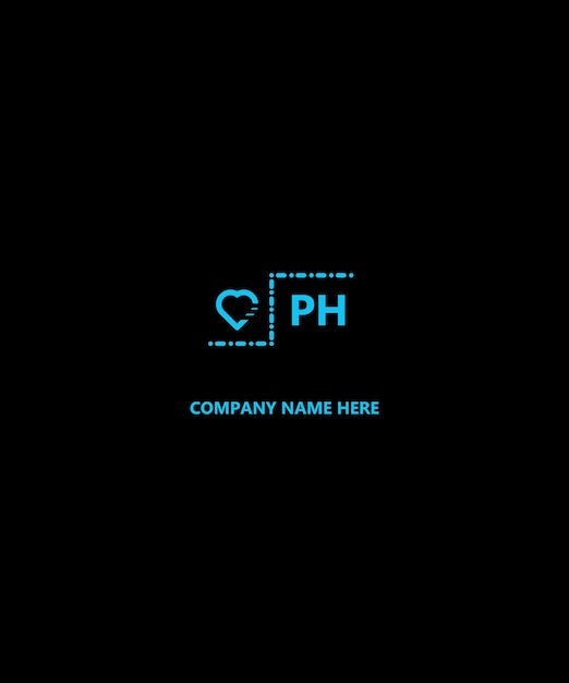 Ph letter logo design уникальный привлекательный креативный современный инициал ph initial based letter icon logo