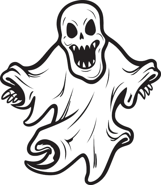 Vector phantasmic phantoms halloween ghostly encounters