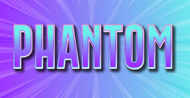 Phantom editable text effect