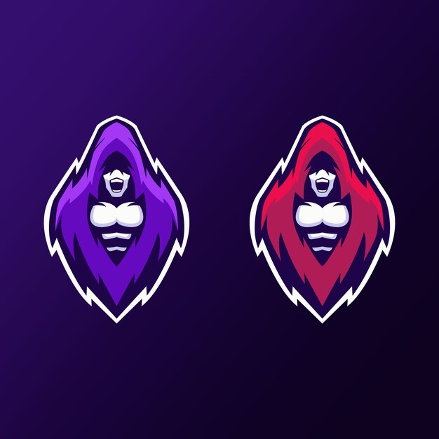 Assassin Warrior Mascot Logo Gaming Vector Ilustration vetor(es) de stock  de ©zetgeist 382217332