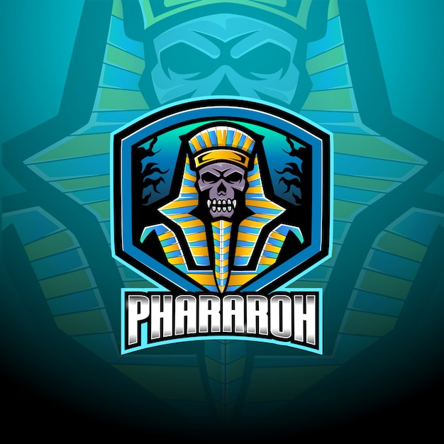 Pharaoh esport mascot logo template