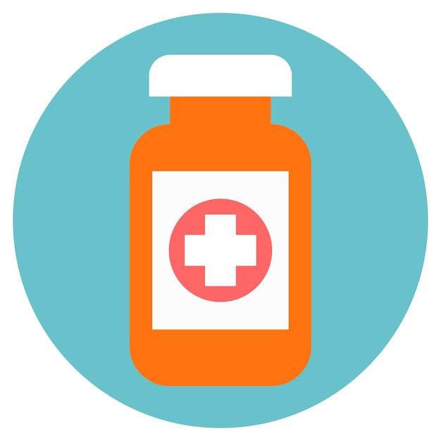 Pharmaceutical pills and medicine bottle Pharmacy treatment health pill medication vitamin