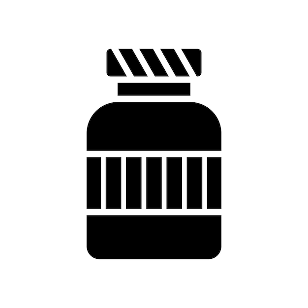 Pharmaceutical Remedy Healing in a Bottle icon vector template