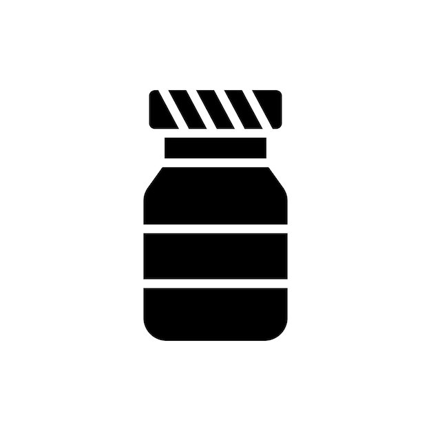 Pharmaceutical Remedy Healing in a Bottle icon vector template