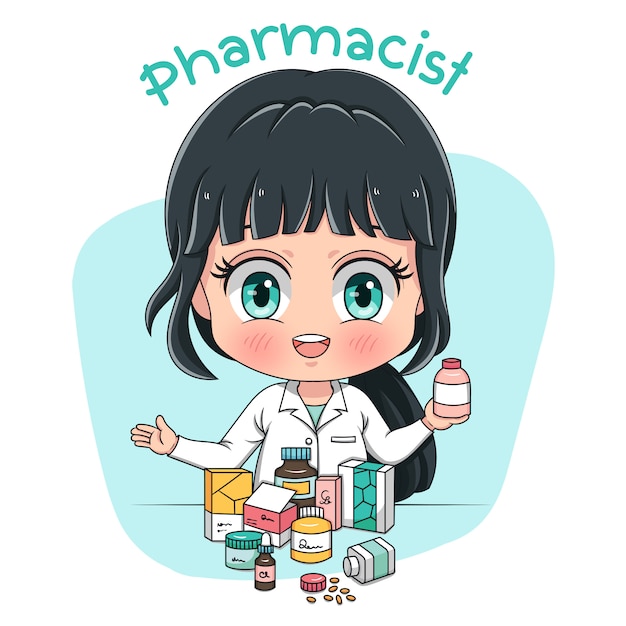 Vector pharmacist character