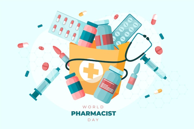 Vector pharmacist day background