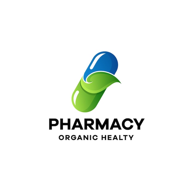 Pharmacy Gradient Colorful Logo Template