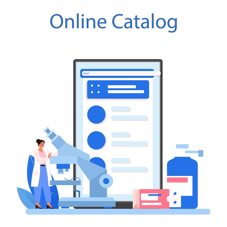 Vector pharmacy online service or platform