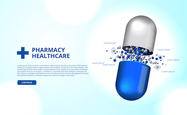 Pharmacy pills capsule medicine healthcare