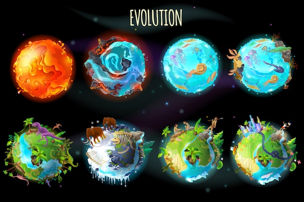 Phases of earth evolution 