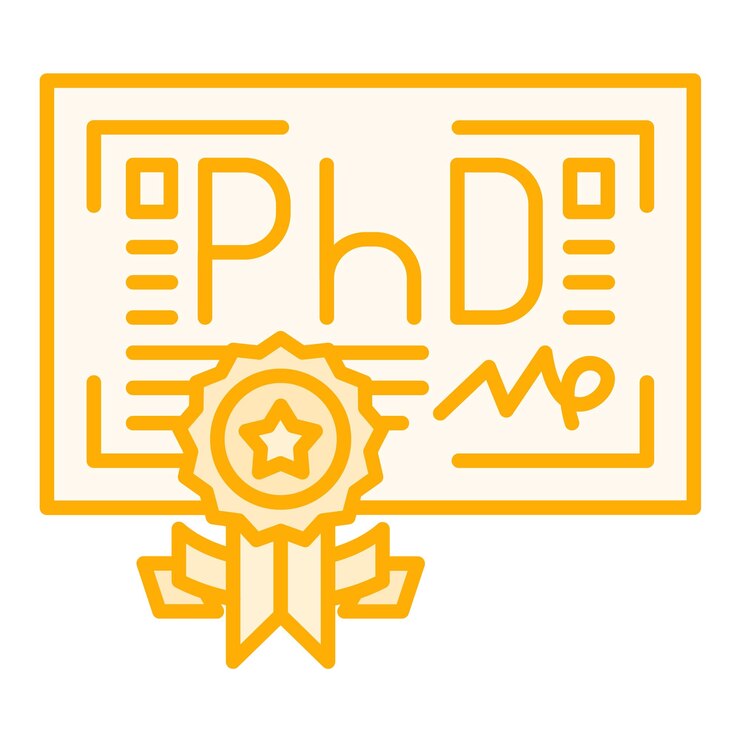 Vector ph.d. アイコンのベクトル画像は大学に使用できます