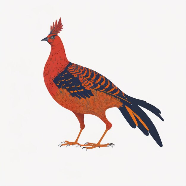 Vector pheasant vector illustration isolated on white background