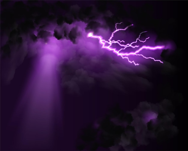 The Phenomenon Neon lightning strike