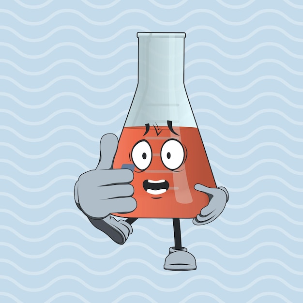Philip's beaker cartoon character with facial expression