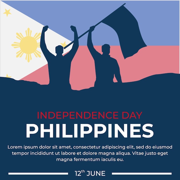 Premium Vector Philippine independence day translate filipino araw ng