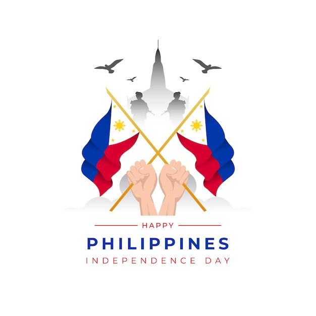 Philippines independence day banner design template