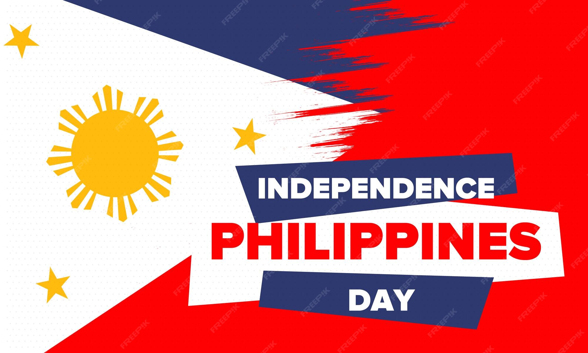 Premium Vector Philippines independence day philippines flag national