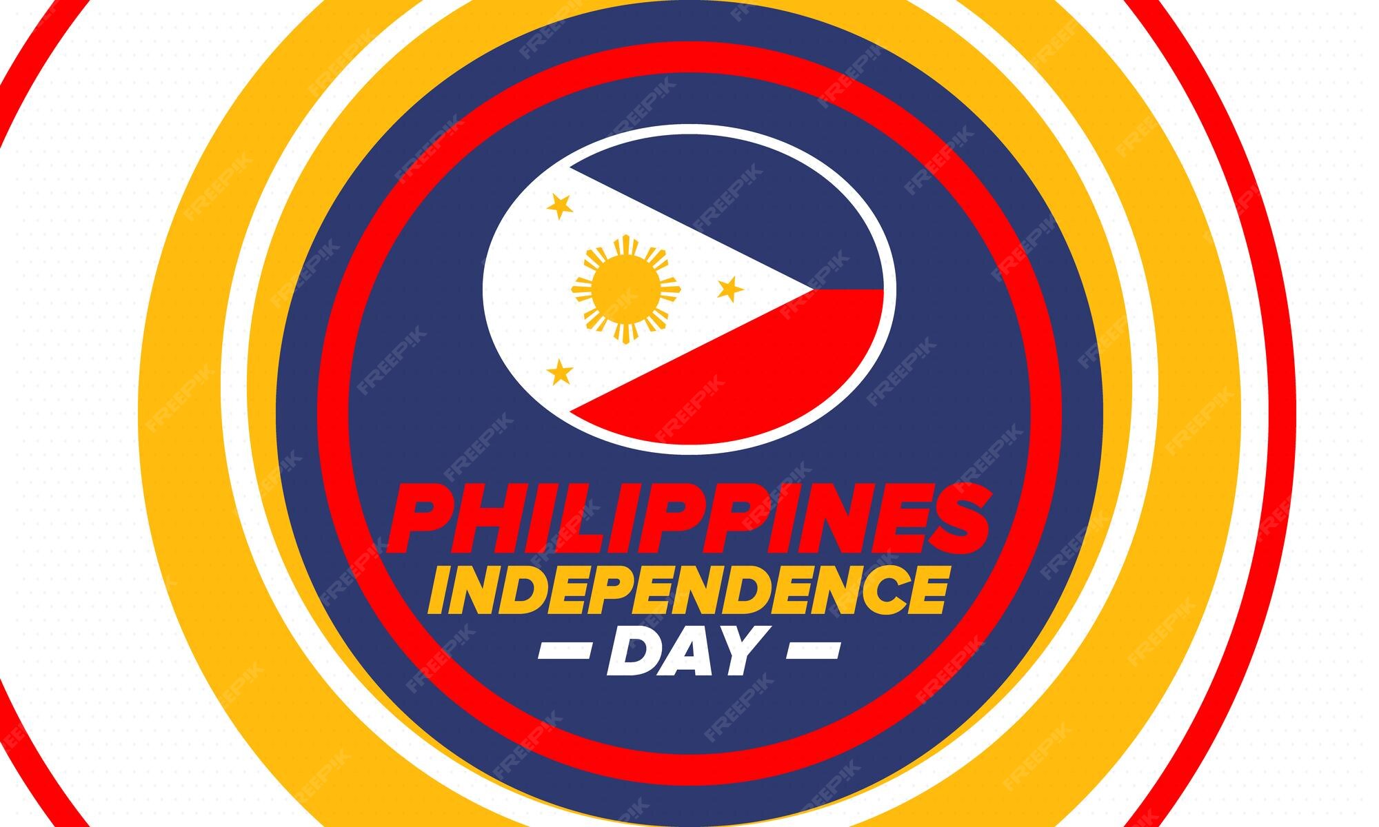 Premium Vector Philippines independence day philippines flag national