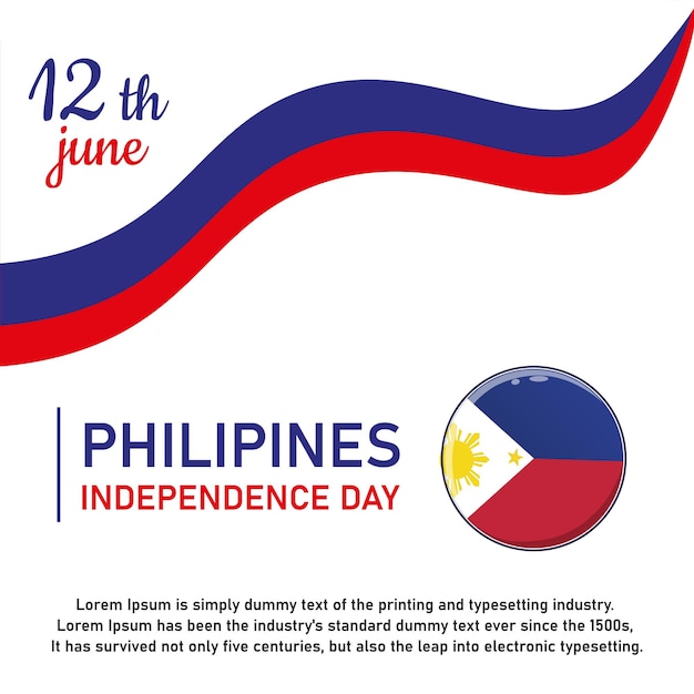 Philippines independence day template design