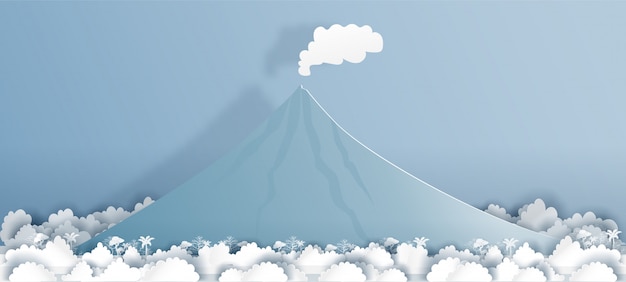 Филиппины майон вулкан в документе сократить стиль векторных иллюстраций.