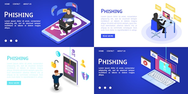 Phishing banner set