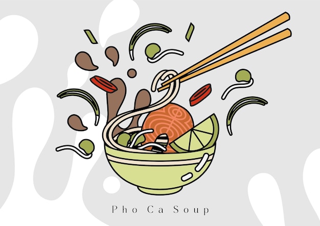 Pho Ca 베트남식 생선 수프