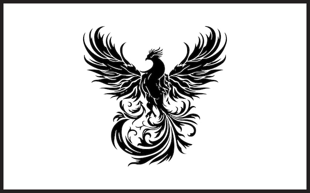 Phoenix bird illustration Vector Description
