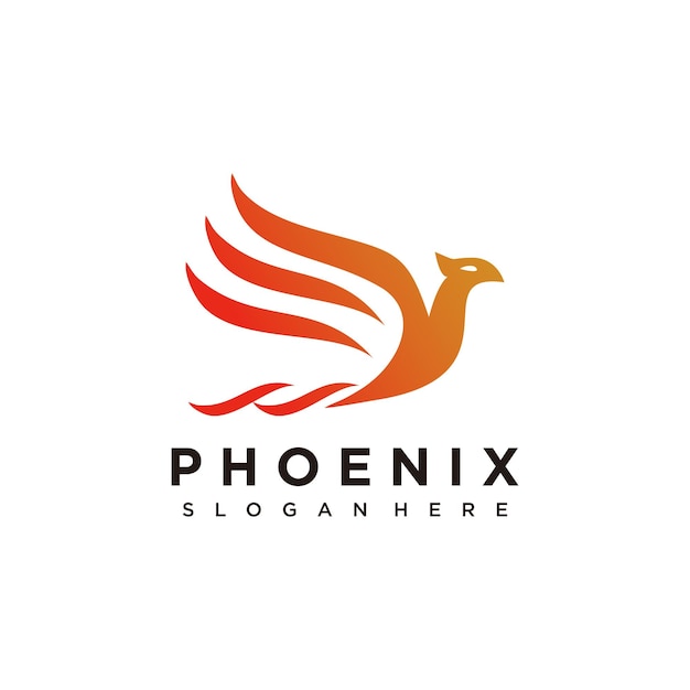 Phoenix bird logo ontwerpsjabloon