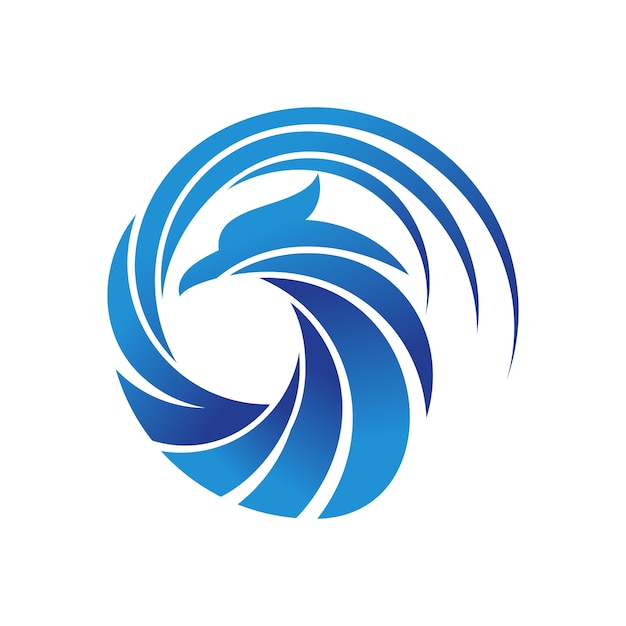 Phoenix bird logo sjabloon