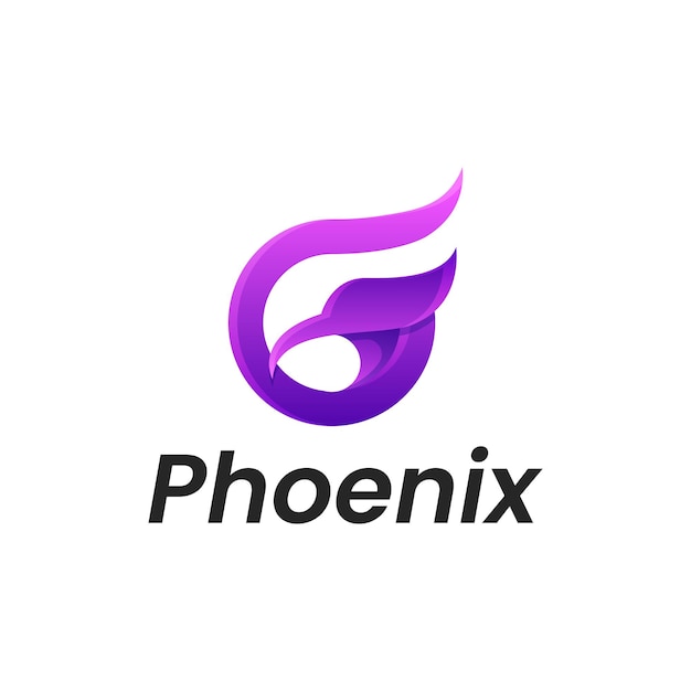 Phoenix colorful logo vector