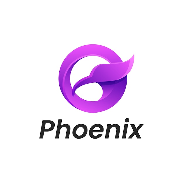 Phoenix colorful logo vector