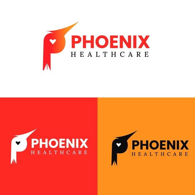 Phoenix company branding logo design