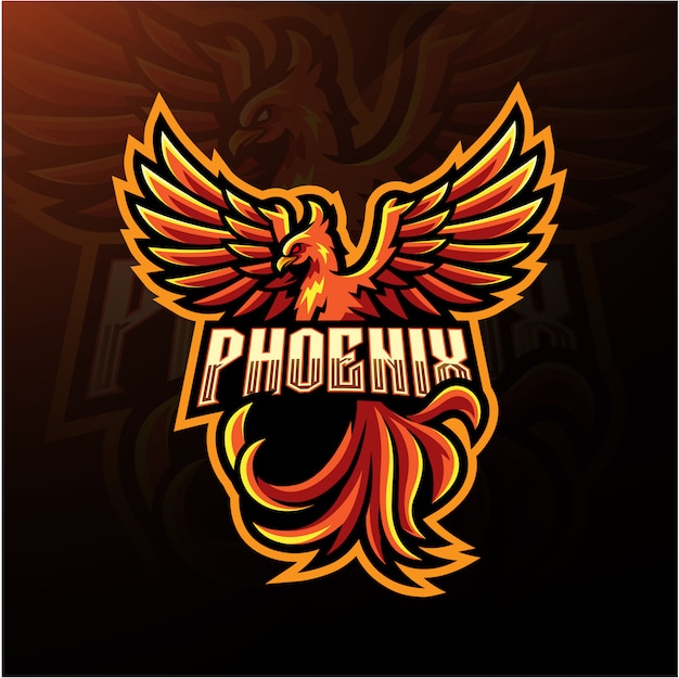 Phoenix esport талисман логотип