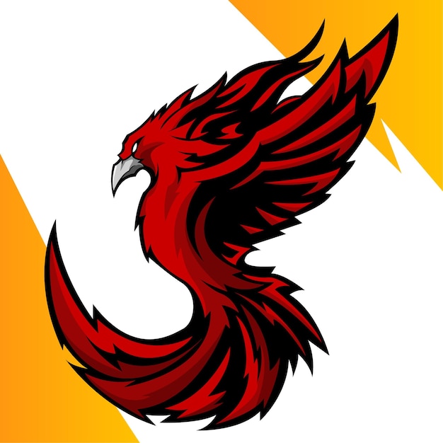 Phoenix Esport Mascotte-logo Vector