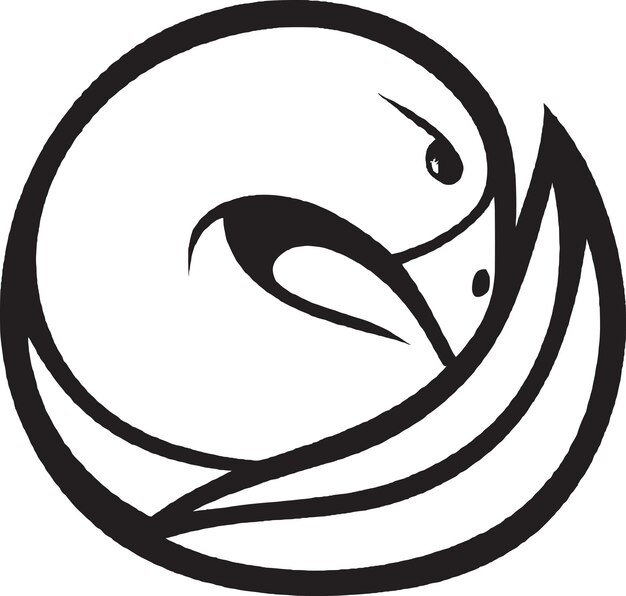 Vector phoenix flight logo