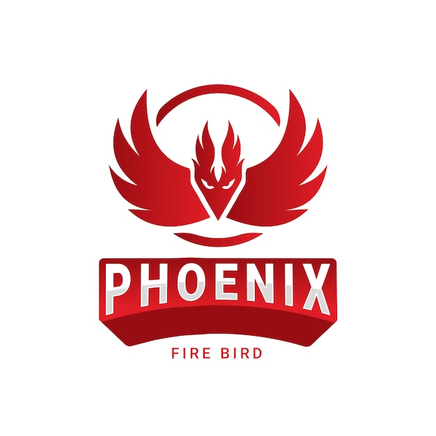 Concetto di logo di phoenix