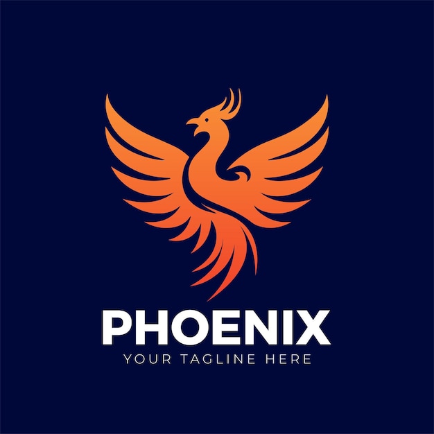 Phoenix logo design phoenix logo vector