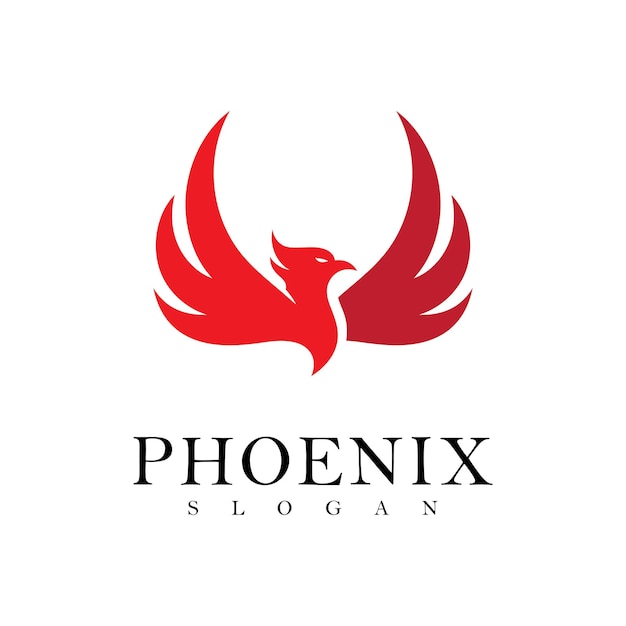 Phoenix logo design vector template