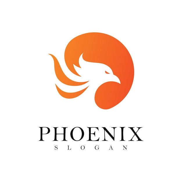Phoenix logo design vector template