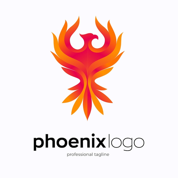 Vector phoenix logo design