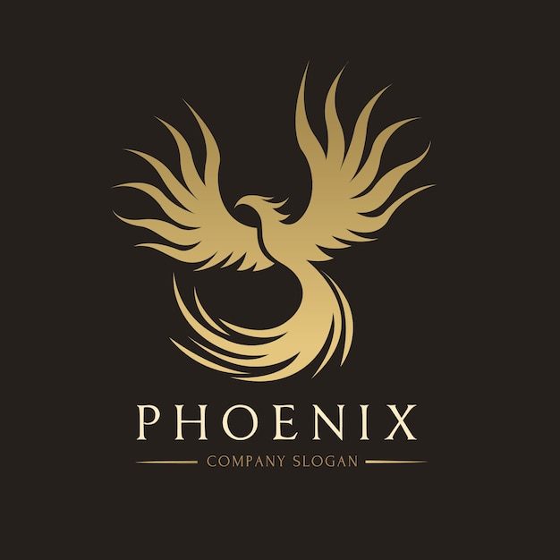 Vector phoenix logo, eagle and bird logo symbol. vector logo template.