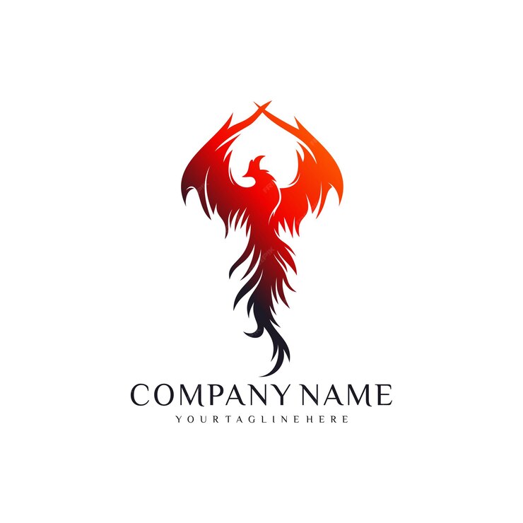  Phoenix logo eagle and bird logo symbol vector logo template