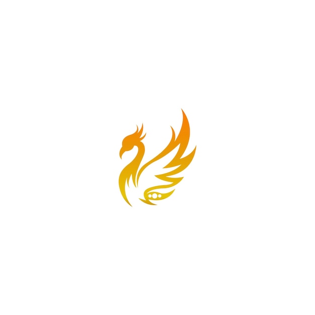 Phoenix logo icon design template vector