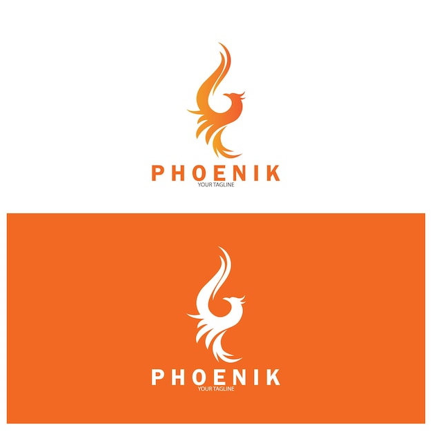 phoenix logo icon vector illustration template design