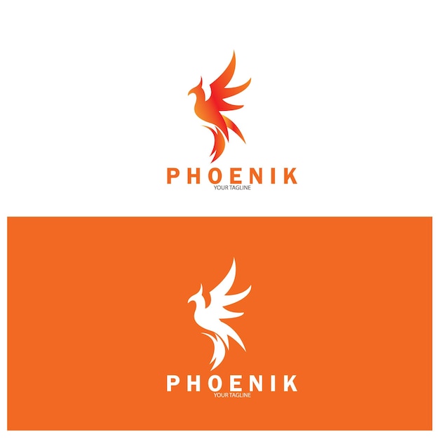 phoenix logo icon vector illustration template design