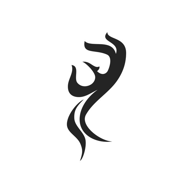 phoenix logo sjabloon geïsoleerde merkidentiteit icoon abstract vectorgrafiek