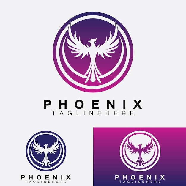 Phoenix logo vector illustratie ontwerpsjabloon