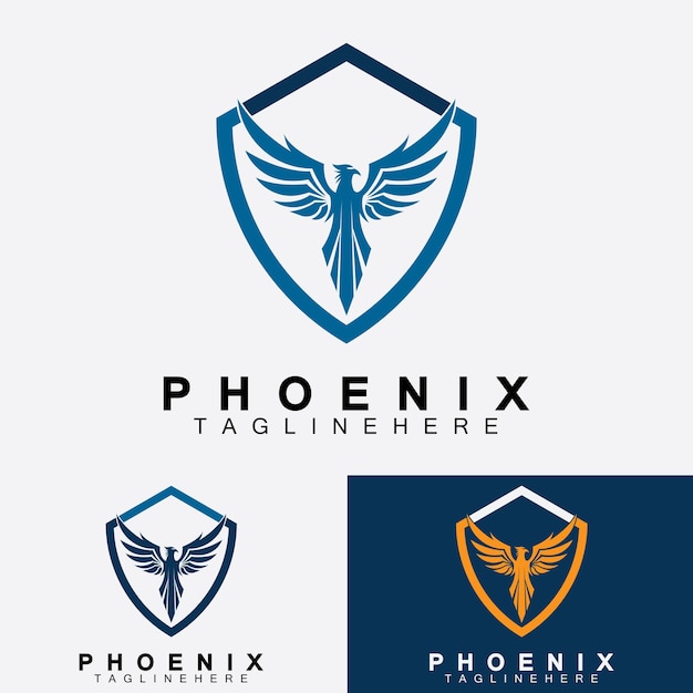 Phoenix logo vector illustratie ontwerpsjabloon