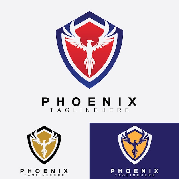 Phoenix logo vector illustratie ontwerpsjabloon