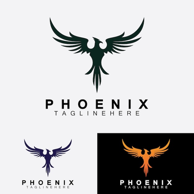 Phoenix logo vector illustratie ontwerpsjabloon